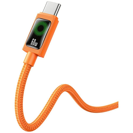 Kabel USAMS SJ773 PD 60W USB-C/USB-C 1.2m pomarańczowy
