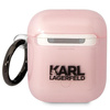 Etui Karl Lagerfeld KLA2HNCHTCP na AirPods 1/2 - różowe Ikonik Choupette