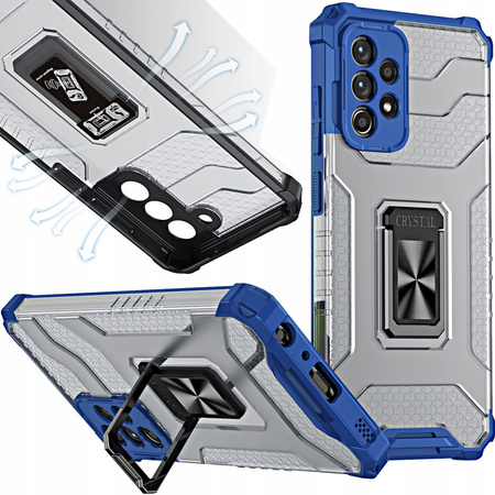 HURTEL CRYSTAL RING CASE ETUI MAGNETYCZNE DO SAMSUNG GALAXY A72 4G PANCERNE