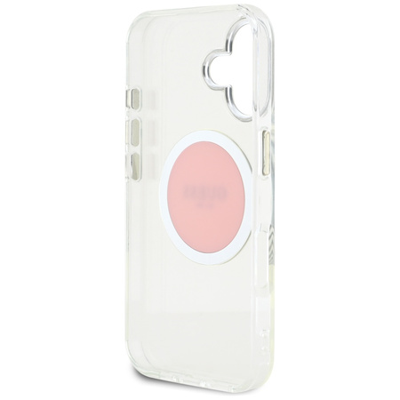 GUESS ETUI POKROWIEC MAGNETYCZNY DO MAGSAFE IPHONE 16 LOGO METALOWE