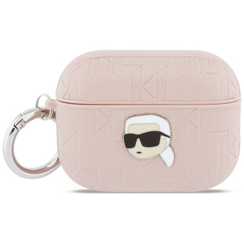Etui Karl Lagerfeld Monogram Karl Head   do AirPods Pro 3 różowy