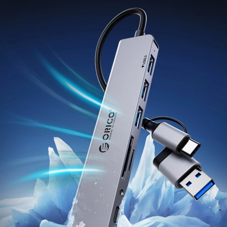 ORICO HUB USB-A/USB-C STACJA DOKUJĄCA 2x USB-A 2.0 1x USB-A 3.0 1x USB-C
