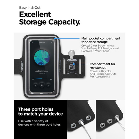 SPIGEN A703 DYNAMIC SHIELD OPASKA NA RAMIĘ DO TELEFONÓW SPORTOWA AKTYWNA