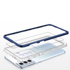 Clear 3in1 etui do Samsung Galaxy S23 silikonowy pokrowiec z ramką niebieskie