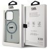 KARL LAGERFELD CASE HARDCASE DO IPHONE 15 PRO DO MAGSAFE Z METALOWYM LOGO