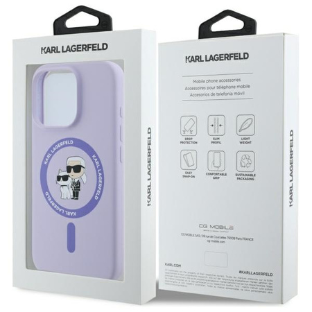 KARL LAGERFELD ETUI HARDCASE POKROWIEC CASE DO IPHONE 16 PRO DO MAGSAFE