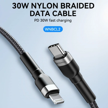 WOZINSKY KABEL DO LIGHTNING USB-C 30W 2M DO IPHONE 12 13 14 SZYBKIE