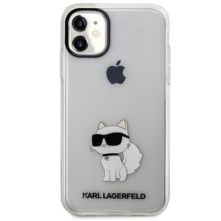 Etui Karl Lagerfeld KLHCN61HNCHTCT na iPhone 11 / Xr - przezroczyste hardcase Ikonik Choupette