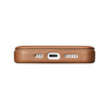 iCarer CE Premium Leather Folio Case skórzane etui iPhone 14 Plus z klapką magnetyczne MagSafe brązowy (WMI14220715-BN)