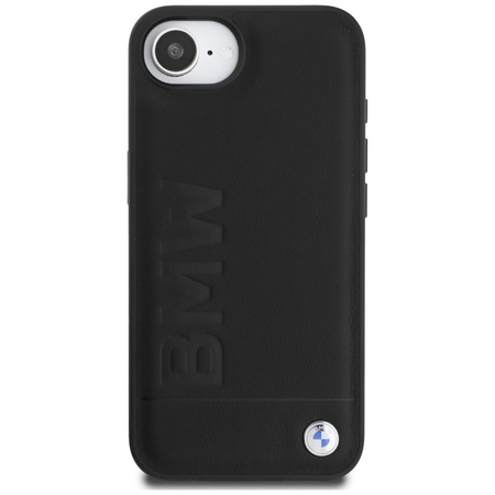 BMW ETUI TPU DO IPHONE 16E LEATHER HOT STAMP Z PEŁNĄ OCHRONĄ Z UDERZENIAMI