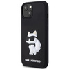 Etui Karl Lagerfeld KLHCP14S3DRKHNK na iPhone 14 - czarne Rubber Choupette 3D