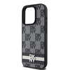 DKNY ETUI HARDCASE DO IPHONE 15 PRO 6.1 CHECKERED MONO SKÓRZANE Z
