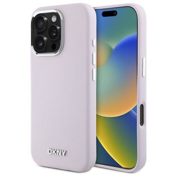 DKNY ETUI DO IPHONE 16 PRO MAX 6.9 DO MAGSAFE LIQUID SILICONE SMALL METAL