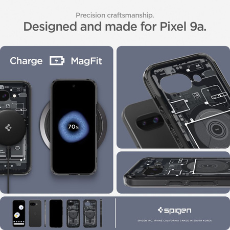 SPIGEN CASE OCHRONNY ULTRA HYBRID DO GOOGLE PIXEL 9A KOMPATYBILNY