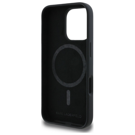 KARL LAGERFELD ETUI HARDCASE SILIKONOWE DO IPHONE 16 PRO 6.3 DO MAGSAFE