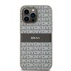 DKNY ETUI HARDCASE LEATHER MONO STRIPE DO IPHONE 14 PRO MAX 6.7 Z METALOWYM