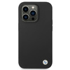Etui BMW BMHCP14LSILBK na iPhone 14 Pro - czarne Silicone Metal Logo