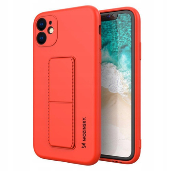 WOZINSKY ETUI KICKSTAND CASE DO IPHONE 12 PRO MAX SILIKONOWE Z PODSTAWKĄ
