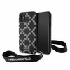 Etui Karl Lagerfeld KLHCN61SAKLMBSK na iPhone 11 / Xr - czarne Monogram Losange Saffiano