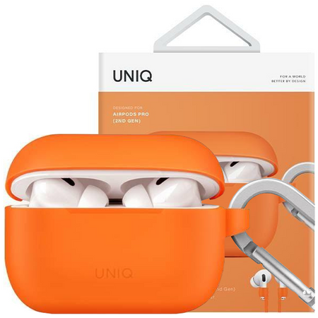 UNIQ etui Vencer AirPods Pro 2 gen. Silicone pomarańczowy/burnt orange