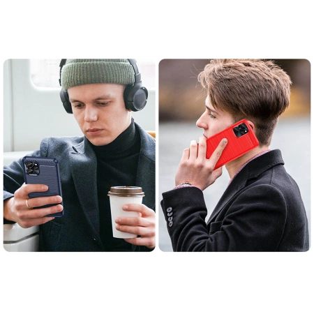 HURTEL CARBON CASE ETUI DO REALME 10 5G REALME 9I 5G ELASTYCZNY SILIKONOWY