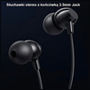 USAMS SŁUCHAWKI STEREO EP-47 3.5MM DO SMARTFONÓW IPHONE SAMSUNG HUAWEI 1,2M
