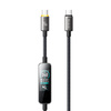 MCDODO KABEL USB-C USB-C SZYBKIE ŁADOWANIE USB TYP C PD 240W 1M LED CZARNY