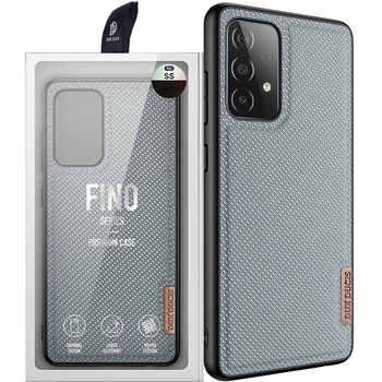 Dux Ducis Fino etui pokrowiec pokryty nylonowym materiałem Samsung Galaxy A72 4G szary