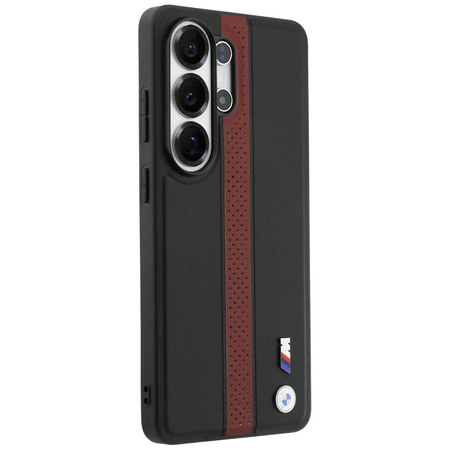 Etui BMW Perforated Stripe Logo MagSafe do Samsung Galaxy S26 Ultra czerwony