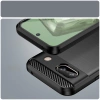 Etui Carbon Case do Google Pixel 8A elastyczny silikonowy karbonowy pokrowiec - czarny