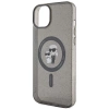 Etui Karl Lagerfeld Karl&Choupette Glitter MagSafe na iPhone 15 Plus - czarne
