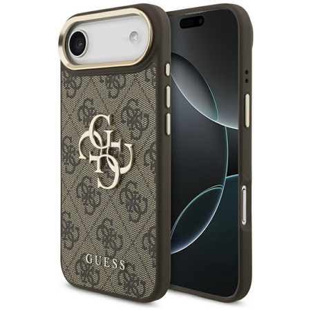 Etui Guess 4G Big 4G Classic Logo do iPhone Air brązowy złoty