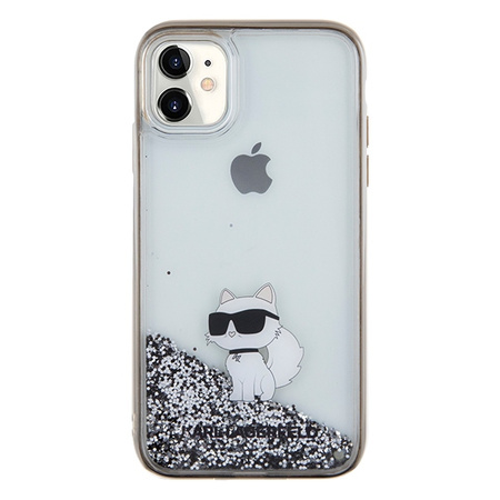 KARL LAGERFELD ETUI DO IPHONE 11 XR 6.1 LIQUID GLITTER HARDCASE Z CHOUPETTE