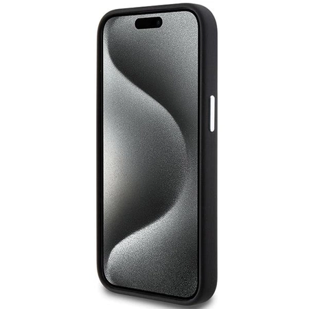 Etui BMW Signature Liquid Silicone MagSafe na iPhone 15 - czarne