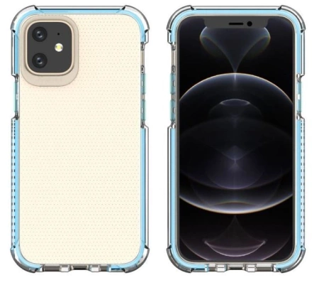 HURTEL SPRING ARMOR POKROWIEC DO IPHONE 12 PRO MAX PANCERNY ŻELOWY Z RAMKĄ