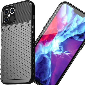 THUNDER CASE ETUI PANCERNE ELASTYCZNE DO IPHONE 12 PRO MAX OCHRONA TELEFONU