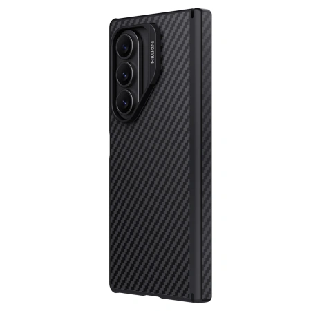 Etui Nillkin Synthetic Fiber Pro Magnetic na Samsung Galaxy Z Fold 7 kompatybilne z MagSafe - czarne