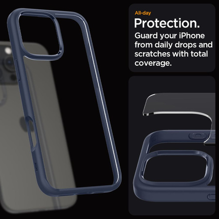 SPIGEN CASE ULTRA HYBRID DO IPHONE 16 PRO ZANURZENIE W OCHRONIE ANTYRYSKOSZ