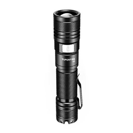 SUPERFIRE LATARKA A2 650LM USB DO WĘDROWANIA POLÓW CAMPINGU RĘCZNA LED