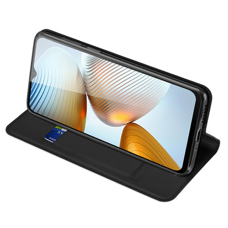 Dux Ducis Skin Pro etui Xiaomi Redmi Note 11E /Redmi 10 5G / Redmi 10 Prime+ 5G / Poco M4 5G pokrowiec z klapką portfel na kartę podstawka czarne