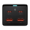 Stacja ładująca Baseus GaN3 Pro 100W EU + 2 x USB-A + 2 x USB-C z kablem 1m Baseus Xiaobai USB-C 100W - czarna