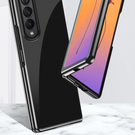 HURTEL ETUI POKROWIEC Z METALICZNĄ RAMKĄ DO SAMSUNG GALAXY Z FOLD 4 NOWOŚĆ