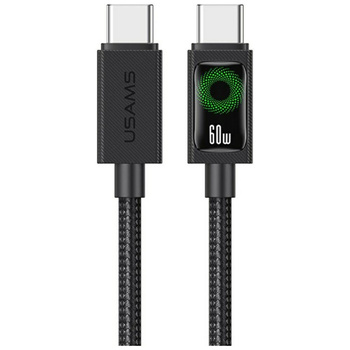 Kabel USAMS U92 60W USB-C do USB-C 1.2m  czarny