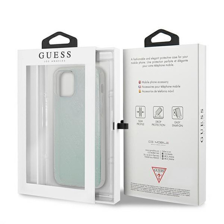 Guess GUHCP12L3D4GIRBL iPhone 12 Pro Max 6,7" opalowy/iridescent hardcase 4G 3D Pattern Collection