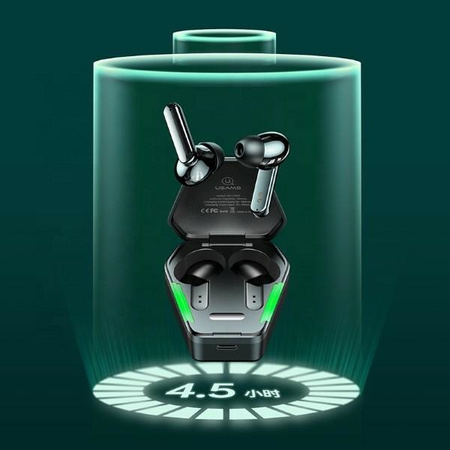 USAMS SŁUCHAWKI GAMINGOWE BEZPRZEWODOWE TWS DO IPHONE ANDROID BLUETOOTH 5.0