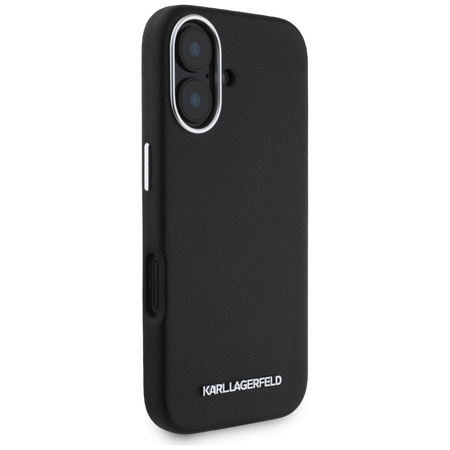 KARL LAGERFELD ETUI DO IPHONE 16 SAFFIANO FULL WRAPPED Z LOGO DO MAGSAFE