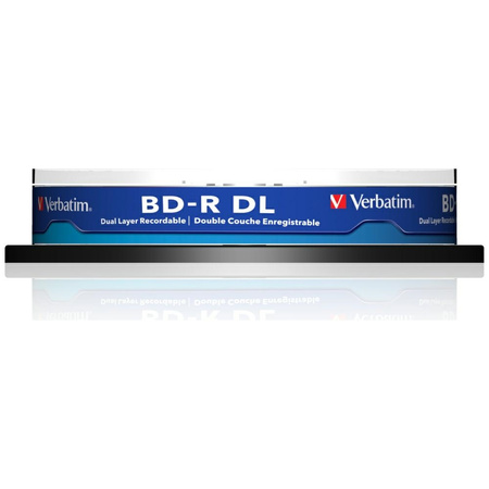 Płyty Blu-ray Verbatim 50GB 6X BD-R DL 10szt szary 43746