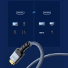 Kabel Wozinsky WPS-16AYL2S DisplayPort 2.1 Certyfikowany VESA 80 Gb/s 16K@60Hz 8K@120Hz 4K@240Hz HDR HDCP DSC 2m - czarny