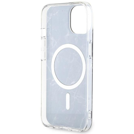 Etui Guess GUHMP14MPCUMAK na iPhone 14 Plus 6.7" - czarne Marble MagSafe