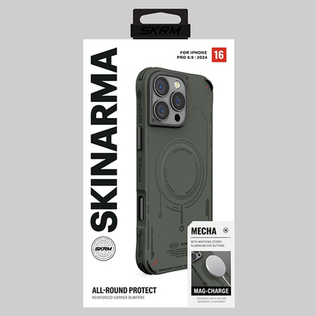 Skinarma etui Mecha iPhone 16 Pro Max 6.9 Magnetic Charging oliwkowy/olive